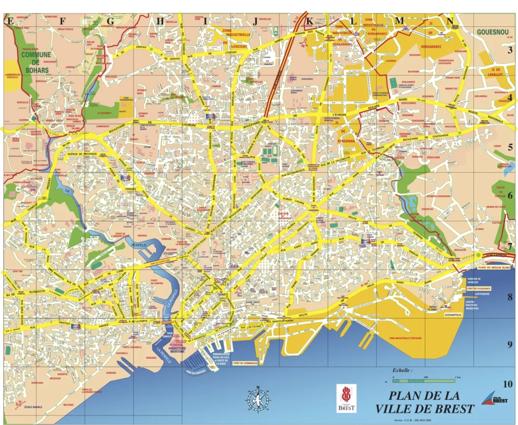 CARTE DE BREST ECRDOV