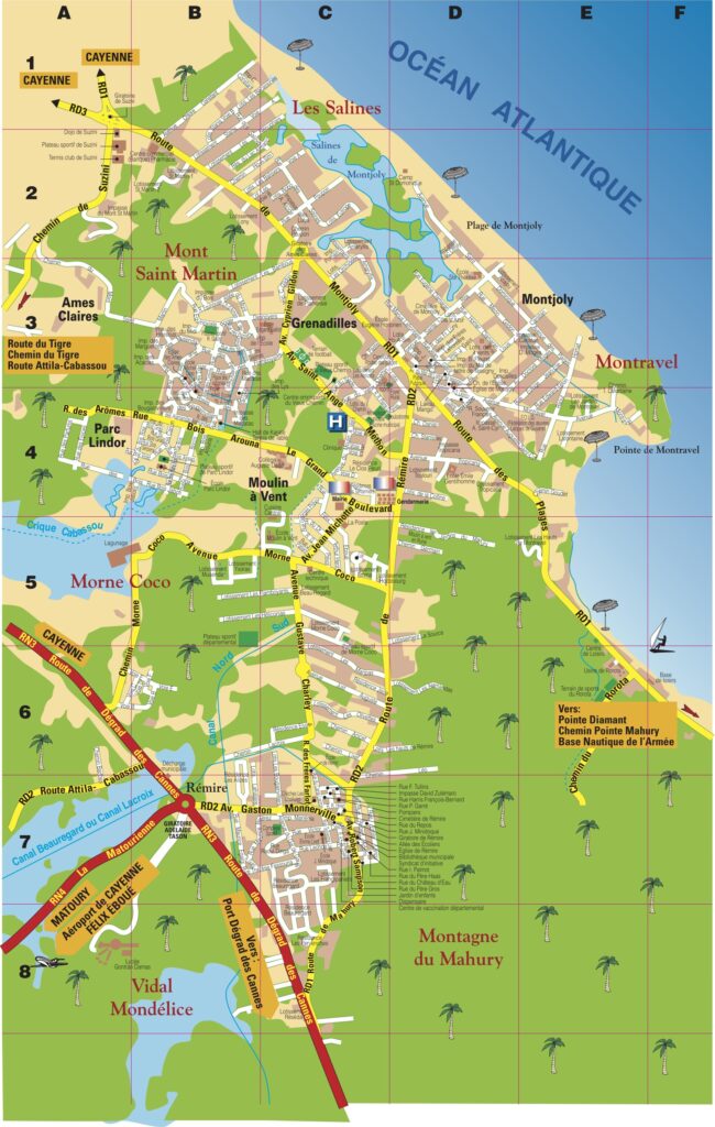 Carte de Rémire Montjoly