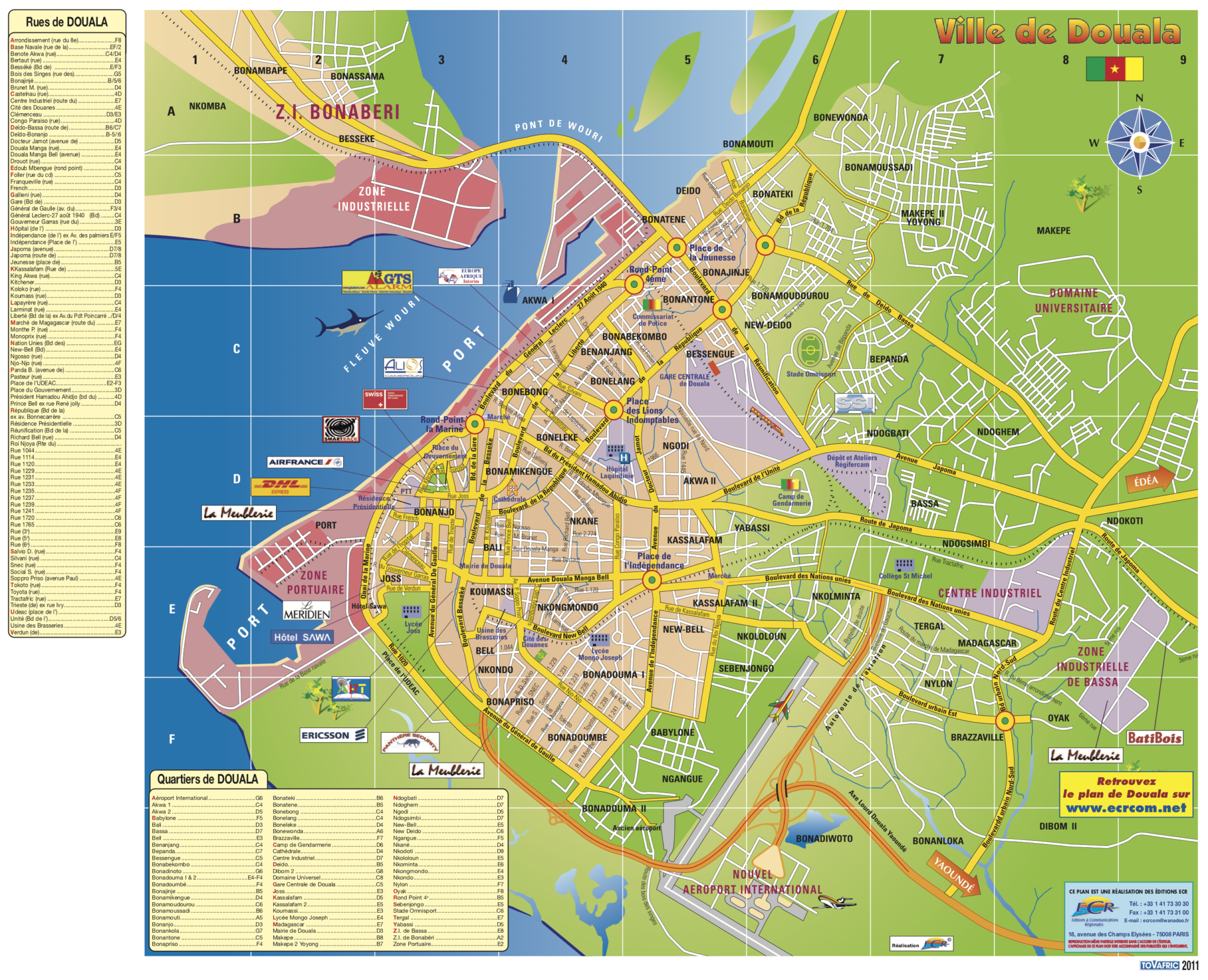Carte De Douala ECR Pour Mieux Communiquer carte-de-douala-ecr-pour-mieux-communiquer
