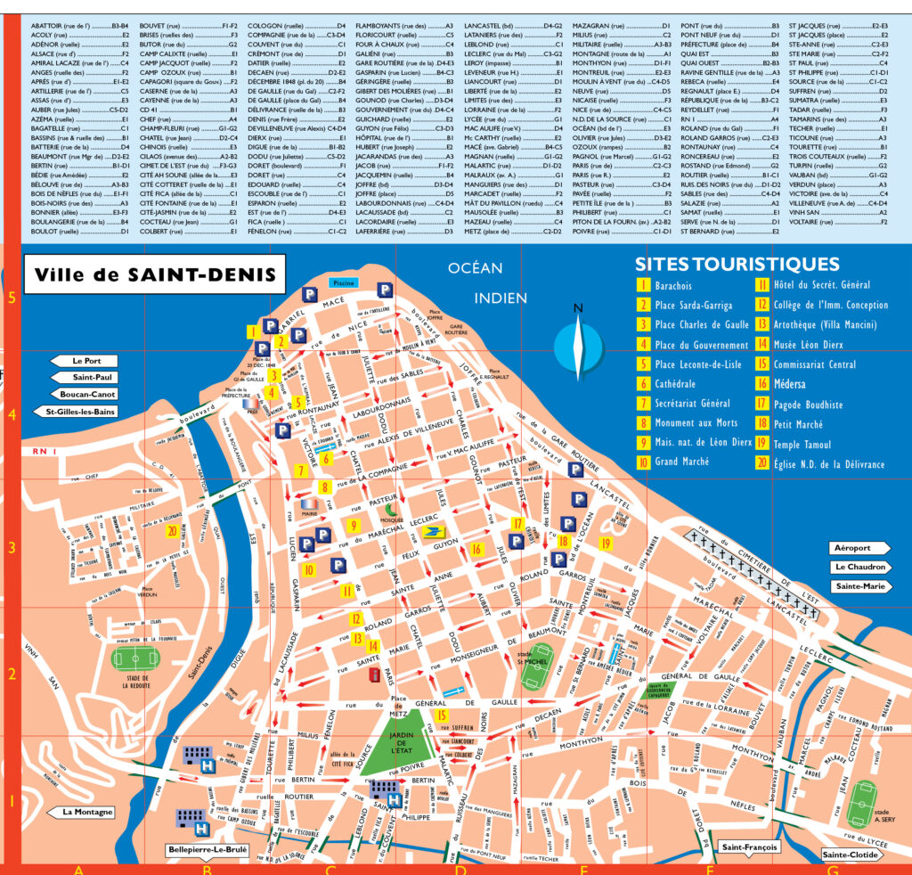 PLAN DE SAINT DENIS DE LA REUNION-ECR